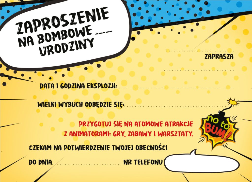Urodziny - Zaproszenie
